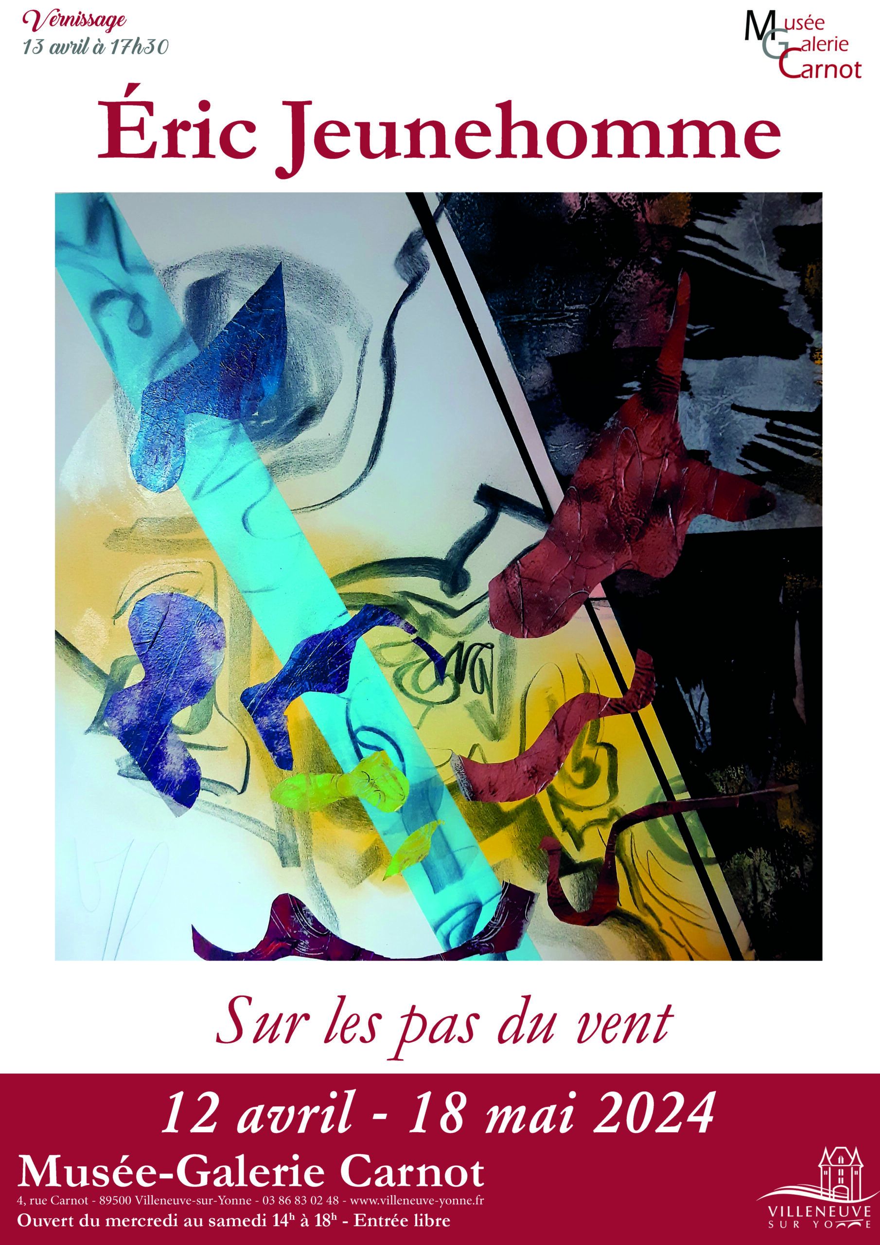 « Sur les pas du vent » L’exposition des œuvres de Eric Jeunehomme,
du 12 avril au 18 mai 2024 au...